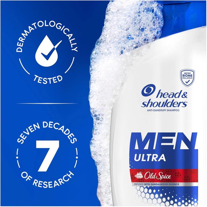 Actual product image Head & Shoulders Men Ultra Old Spice Anti-Dandruff Shampoo - Anti-dandruff shampoo 330ml (Liquid shampoo, 330 ml)