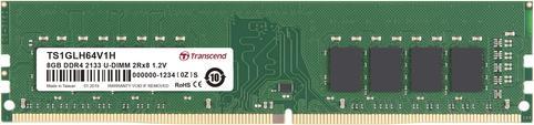Produktbild Transcend DIMM DDR4 2133Mhz 8GB Non-ECC 1.2V CL15 (1 x 8GB, 2133 MHz, DDR4-RAM, DIMM)