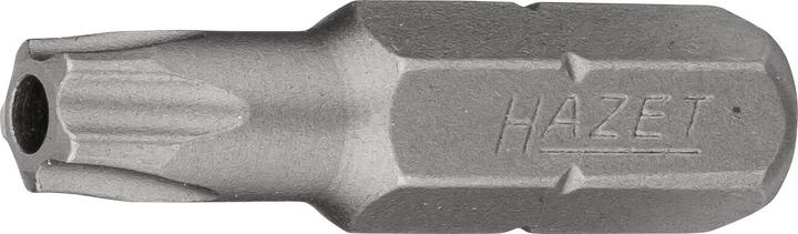 Actual product image HAZET 5-star bit 2225-27H ∙ Hexagon, solid 6.3 (1/4 inches) ∙ Inside 5-star profile with pin ∙ 27H (27H)