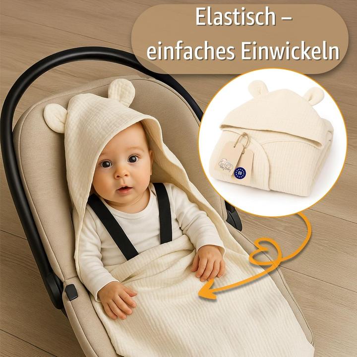 Produktbild Totsy Baby Einschlagdecke für Babyschale 85x85 cm (85 x 85 cm)