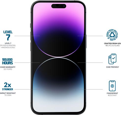Immagine prodotto Eiger Mountain Glass (1 Pezzo/i, Apple iPhone 15 Pro, Apple iPhone 15, Apple iPhone 16)