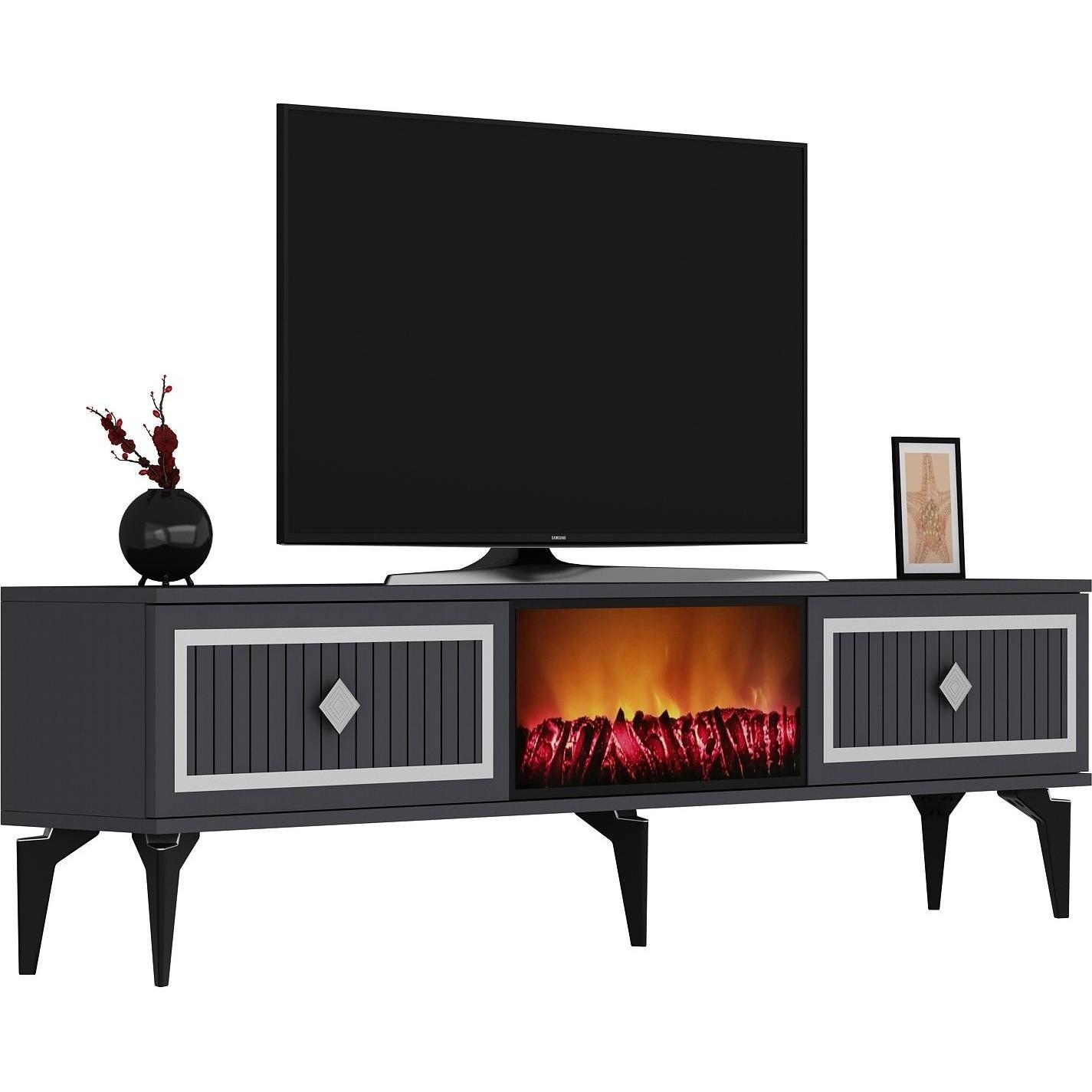 Kalune Design, TV Möbel, Flame (150 x 44.5 x 29.5 cm)