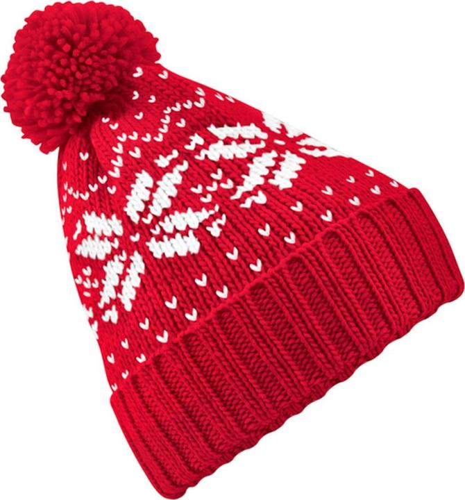 Actual product image Beechfield Unisex Adult Snowstar Fair Isle Beanie (One size)