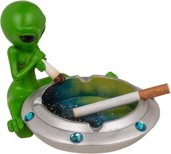 Produktbild Ootb Aschenbecher, Alien mit Joint, ca. 16,4 x 15 cm