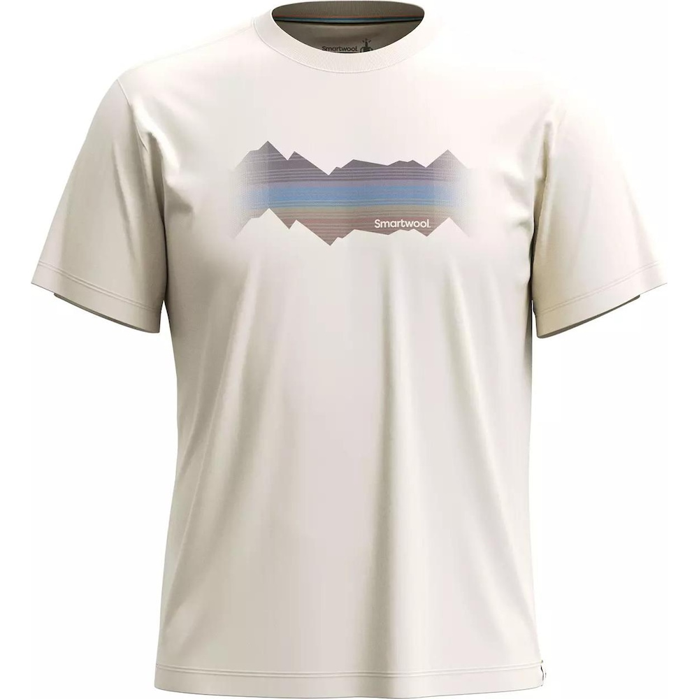 Smartwool, Herren, Funktionsshirt, Mountain Horizon SS Graphic Tee Men (M), Weiss, M