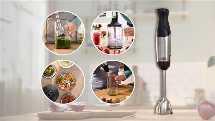 Produktbild Bosch Hausgeräte Series 6, Hand blender, ErgoMaster, 1000 W, Stainless steel, MSM6M652
