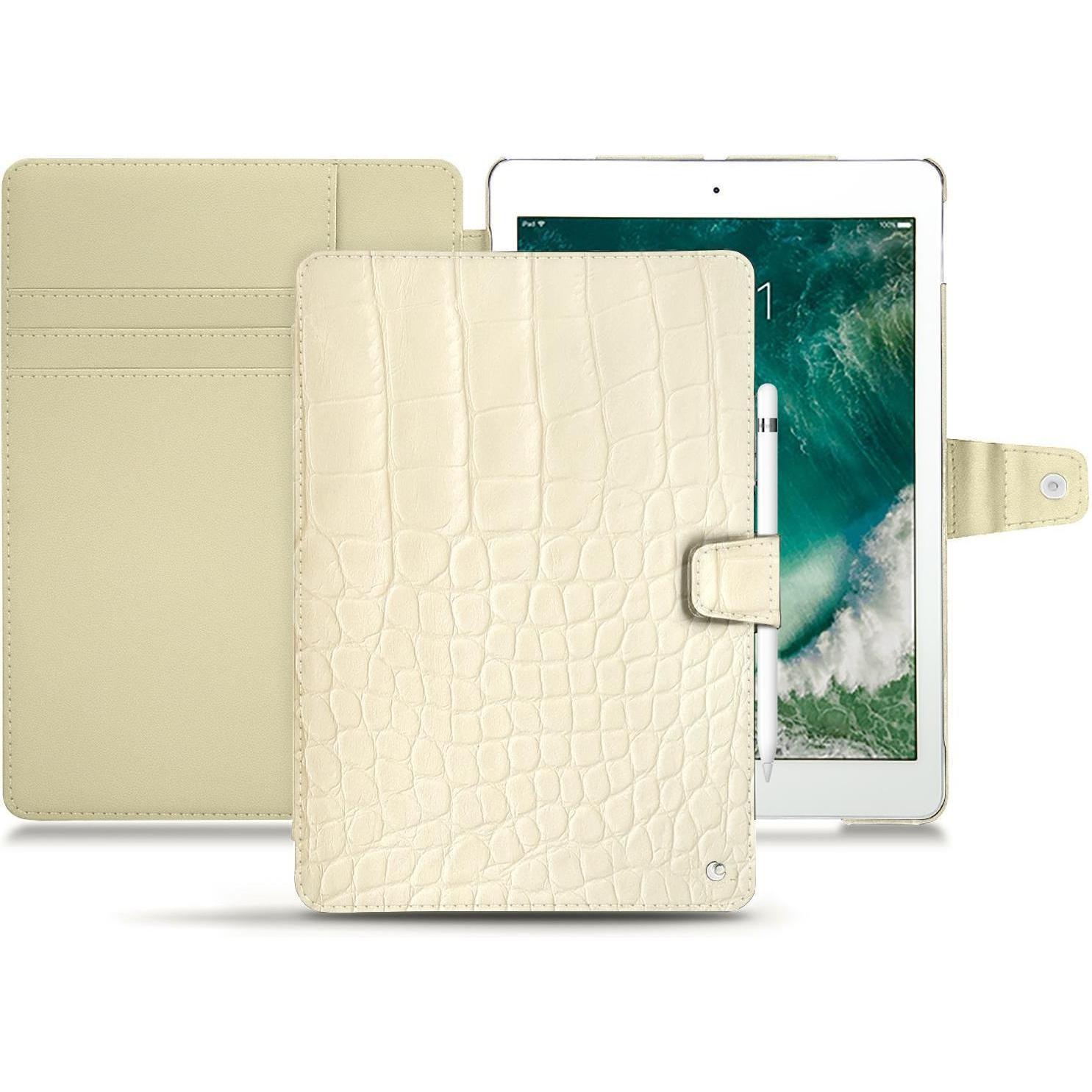Noreve Lederschutzhülle Wallet (iPad Pro 10.5 2019 (2. Gen)), Tablet Hülle, Weiss
