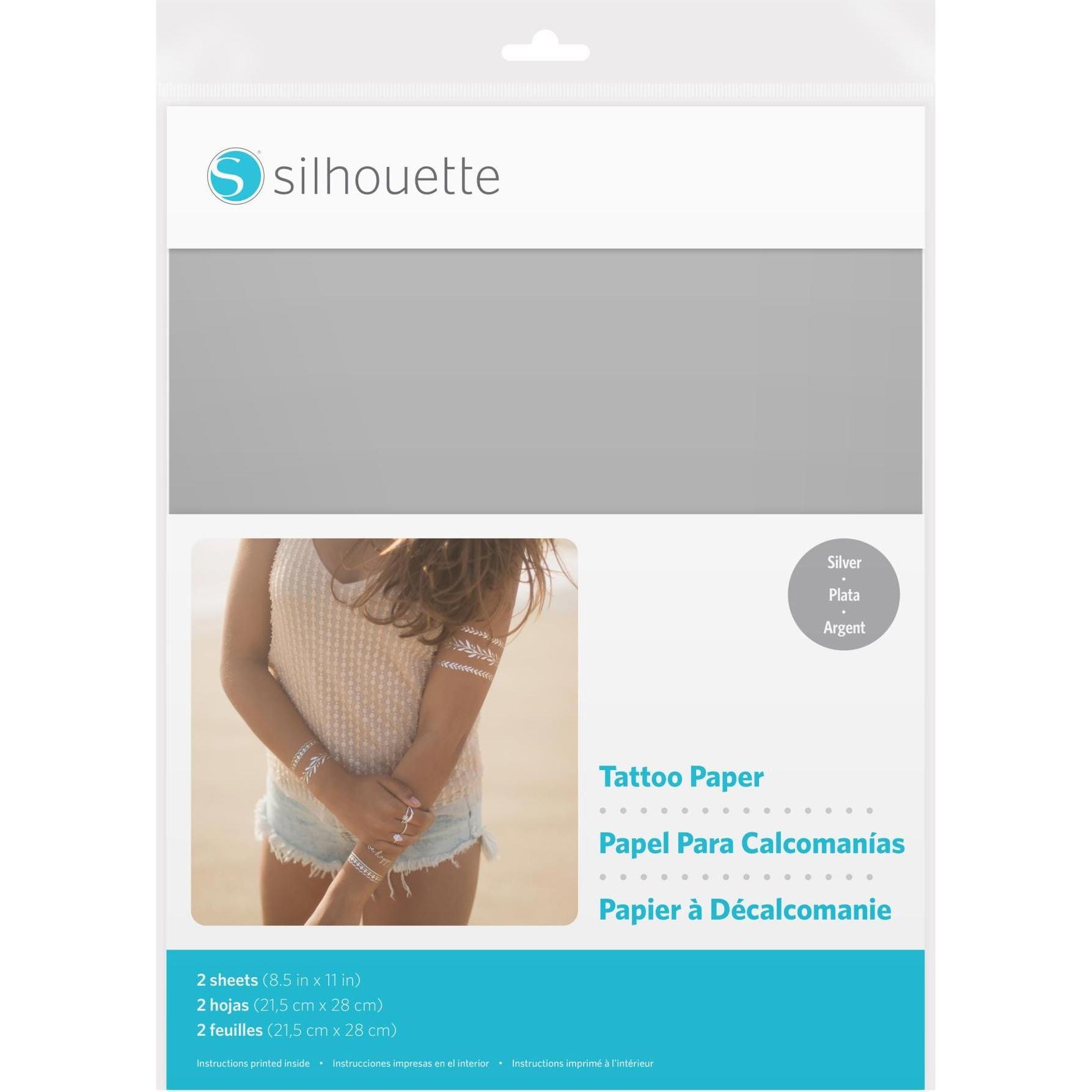 Silhouette Tattoo Papier
