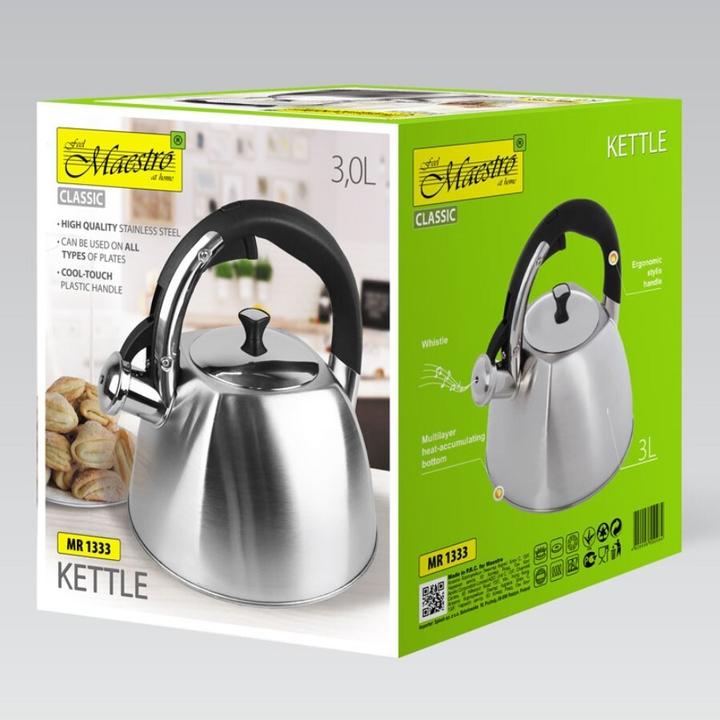 Actual product image Maestro Stainless steel kettle 2.2L MR-1333 (2.20 l)