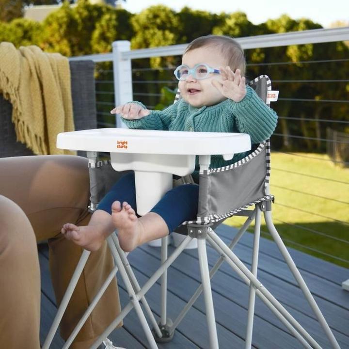 Actual product image Bright Starts Hochstuhl Pop N Dine Grau (Highchair)