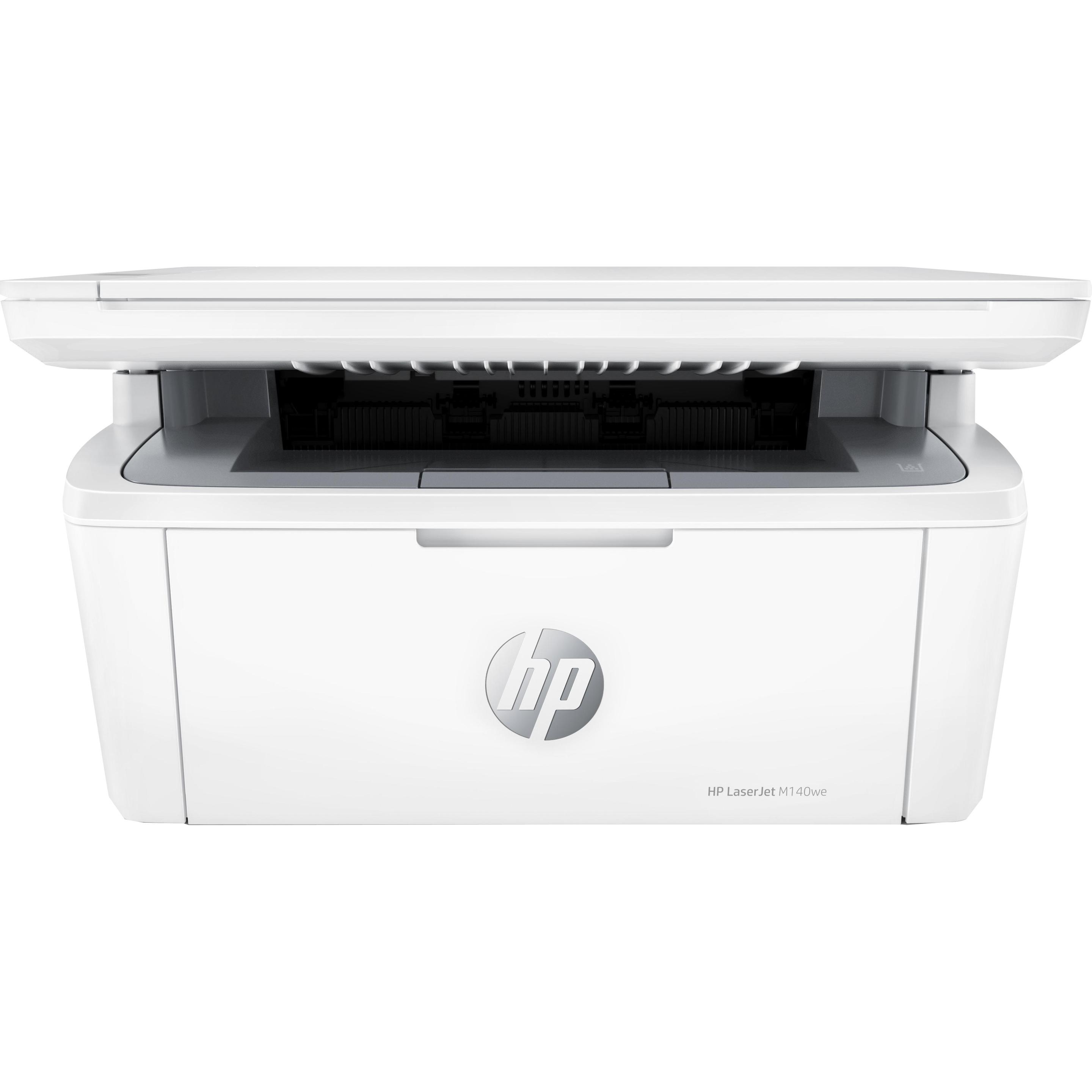 HP LaserJet M140we (Laser, Schwarz-Weiss), Drucker, Weiss