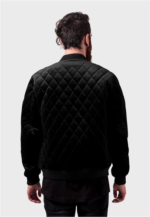 Actual product image Urban Classics Diamond Quilt Velvet Jacket (S)