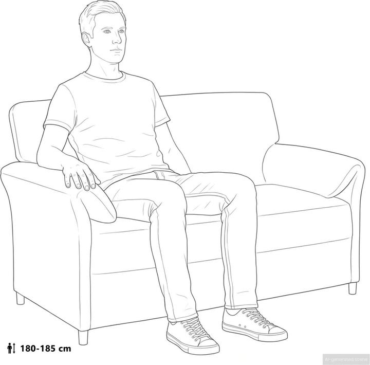 Produktbild vidaXL Modernes Sofa (2-Sitzer)