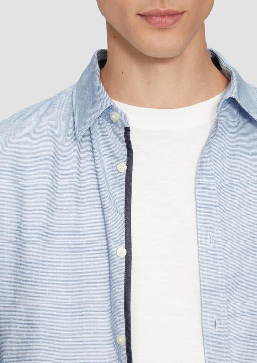 Produktbild S.Oliver Hemd Slim Fit: Strukturiertes Hemd mit Kentkragen (XL)