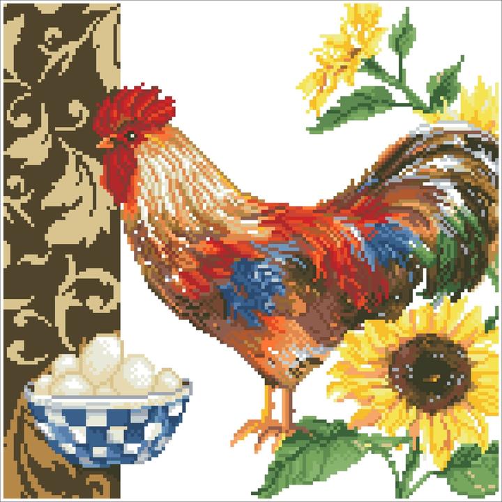 Image du produit Diamond Dotz DD9-049 Country Rooster 41 x 41 cm