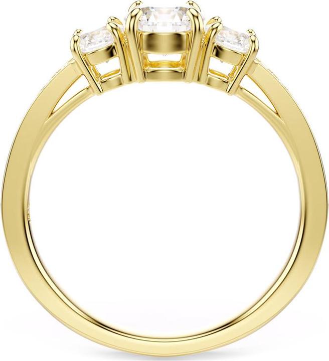 Produktbild Swarovski Stilla Attract Ring Rundschliff Weiss Goldlegierungsschicht (55)