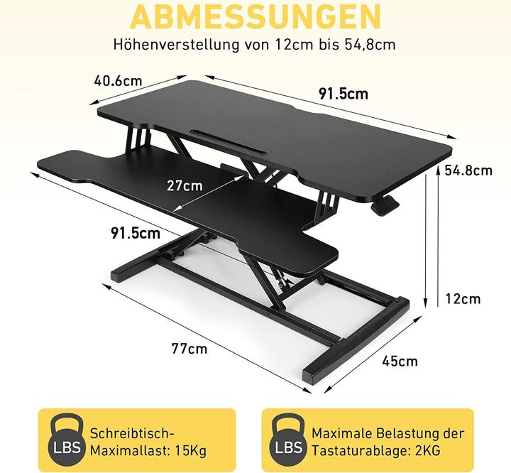 Produktbild Kidinix Hoehenverstellbarer Schreibtisch mit Tastaturablage 92 x 41cm