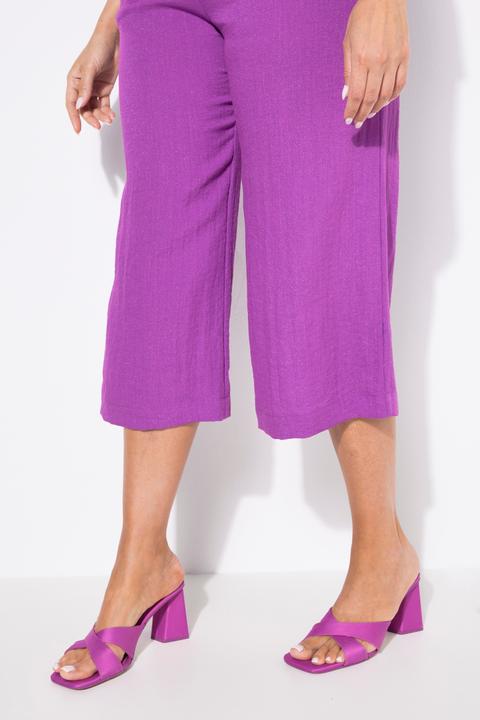 Immagine prodotto Ulla Popken Culottes con taglio della gamba ampio e lungo fino al polpaccio e cintura elastica (50)