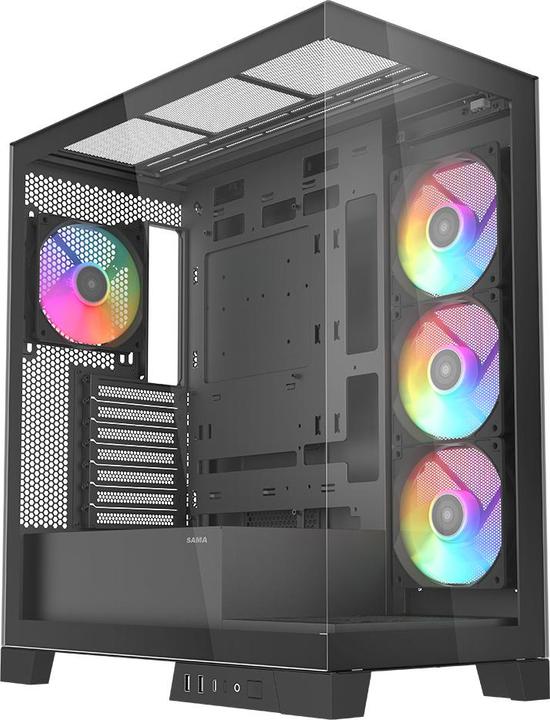 Produktbild Sama Gears V50, Black ATX Mid-tower Case (ATX, Micro ATX (mATX), Mini-ITX)