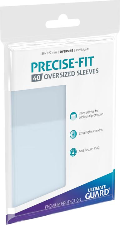 Produktbild Ultimate Guard UGD010449 - Precise-Fit 40 Kartenhüllen Übergrösse, transparent