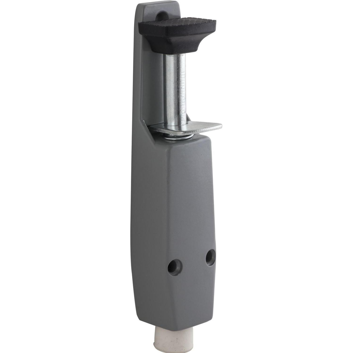 Deni, Türstopper, Türfeststeller 3834 Hub 30 mm, 40x190 mm, Zinkdruckguss silberfärbig (1 Stück)