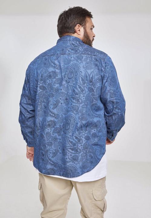 Produktbild Urban Classics Printed Paisley Denim Shirt (S)