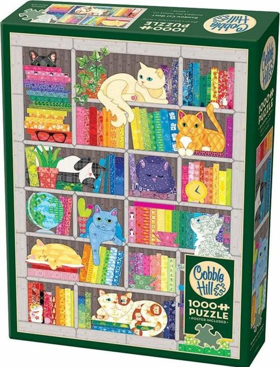 Produktbild Cobble Hill Puzzle 1000 pieces Rainbow Cat Quilt (1000 Teile)