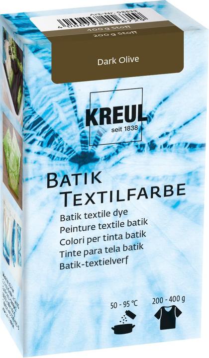 Actual product image Kreul Batik Textile Dye Dark Olive 70 g
