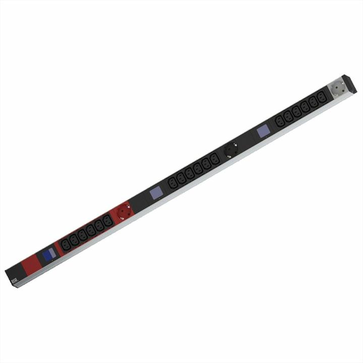 Produktbild Bachmann BN0500 48,26cm 19Zoll PDU 1HE 18xC13 3x Schutzkontakt Leistungsmessung Anschluss CEE 3x 16A