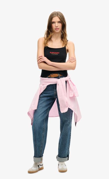 Produktbild Superdry Figurbetontes Sportswear Trägertop mit Logo (10XL)