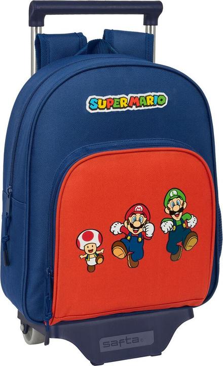 Super Schulrucksack Mario Mamma mia Rot Marineblau 28 x 34 x 10 cm