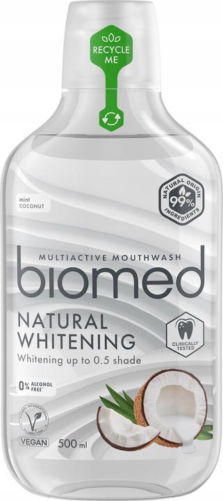Biomed Bain de bouche blanchissant naturel 500 ml (500 ml, Rince-bouche)