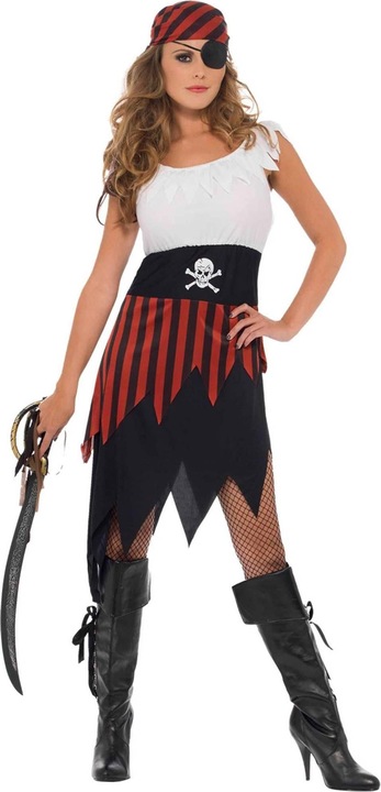 Actual product image Smiffys Womens/Ladies Pirate Wench Costume (S)