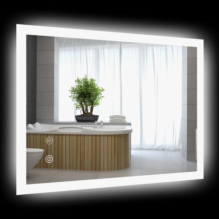 Produktbild Kleankin Badezimmerspiegel (80 x 3 x 60 cm)