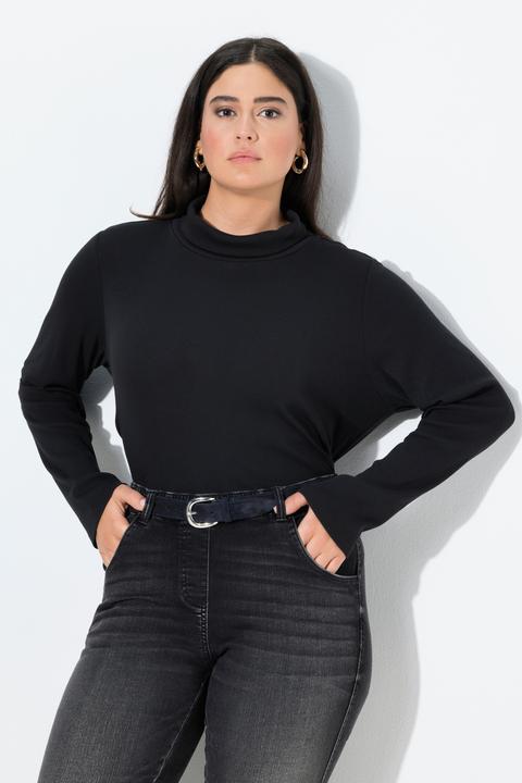 Produktbild Ulla Popken Shirt, Rippjersey, Rollkragen, Langarm (42, 44)