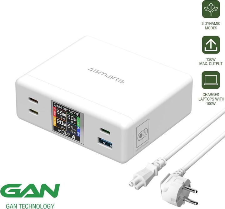 Immagine prodotto 4smarts Caricabatterie da tavolo (100 W)