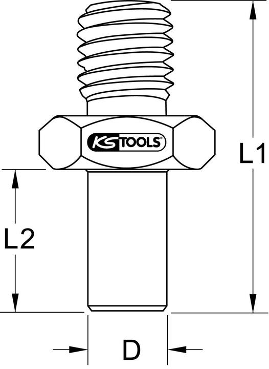 Actual product image KS Tools Thrust piece, mandrel