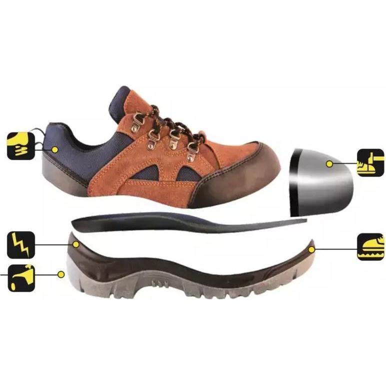 Thumbnail - Dedra, Sicherheitsschuhe, safety shoes, suede with steel toe, size 38 (BH9P2-38) (S1, 38)