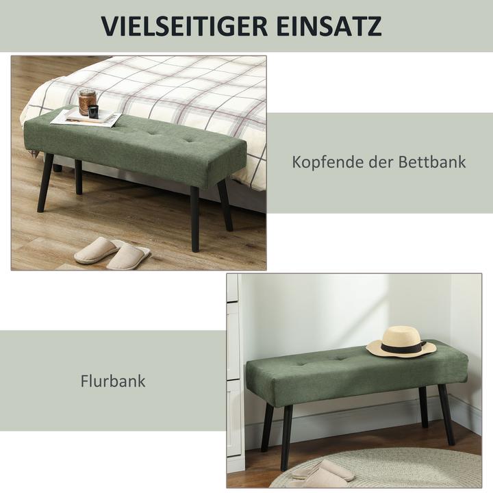 Image du produit Homcom Sitzbank Polyester, Stahl Grün (36 cm)