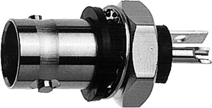 Telegärtner Prise BNC encastrée, isolée 50 Ohms, avec bride isolante noire, Z01