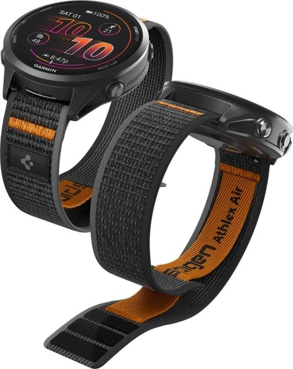 Produktbild Spigen Athlex Air Garmin Quick Release 22 mm Active Black/Orange