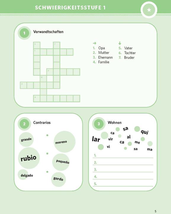 Produktbild Sprachrätsel Spanisch (Deutsch, Spanisch, 2025)