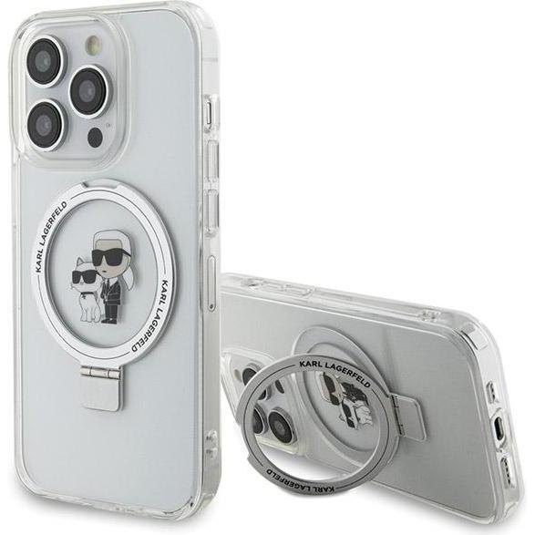 Thumbnail - Karl Lagerfeld KLHMP13XHMRSKCH iPhone 13 Pro Max 6.7" biały/white hardcase Ring Stand Karl&Choupettt (Apple iPhone 13 Pr...