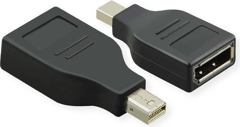 Actual product image Value Adapter MiniDP - DP. M/F. v1.2. 4K60. Black (Mini DP)