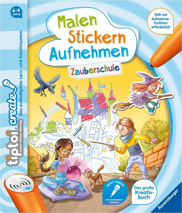 Produktbild Ravensburger Create Zauberschule Malen Stickern Aufnehmen, 24 S., ab 6 J., ohne Stift