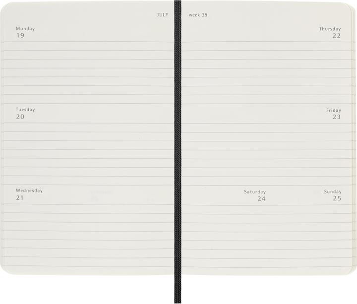 Produktbild Moleskine 12 Monate WochenKalender 2027 (A6, 1 Woche / 2 Seiten)