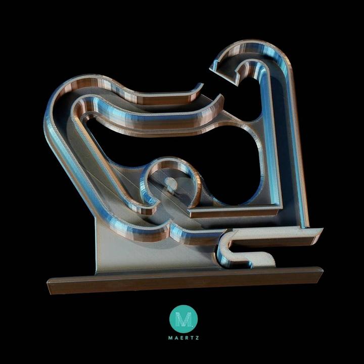 Produktbild Maertz PMMA-1021-005 PMMA-1021-005 Filament PLA-Seide Seidig glänzend 1.75 mm 10 (PLA, 1.75 mm, 1000 g, Orange, Blau)