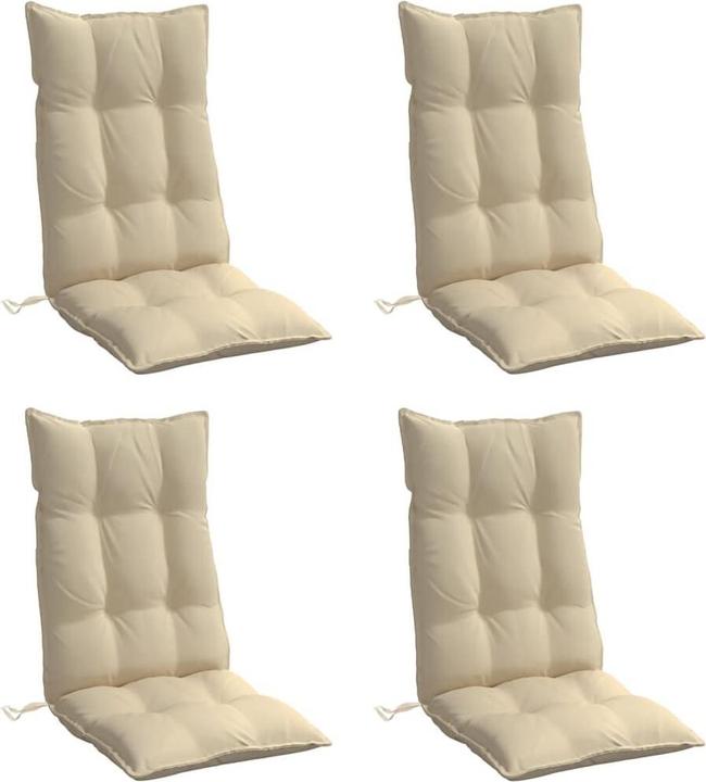 Produktbild vidaXL Hochlehner-Auflagen 4 Stk. Oxford-Gewebe (120 x 50 x 7 cm)