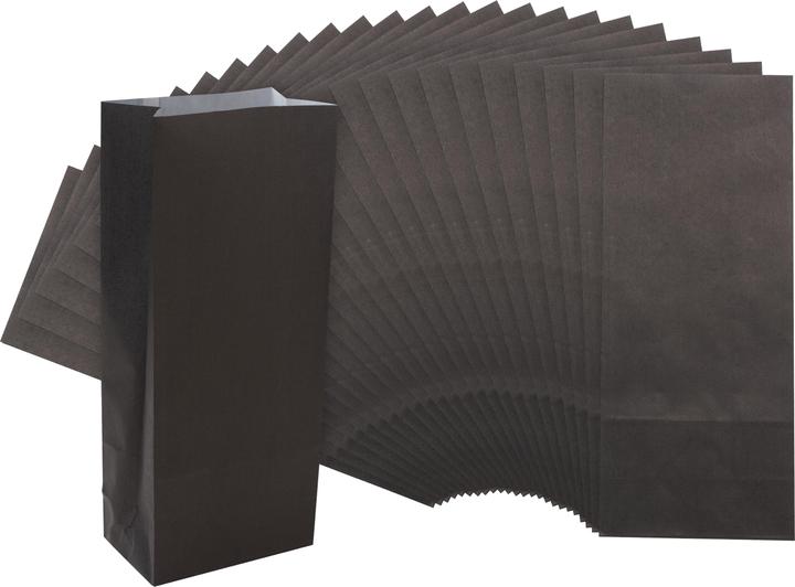 Actual product image Rayher Sac à fond de sac en papier, noir, 25 pièces (Gift bag, 25 x)