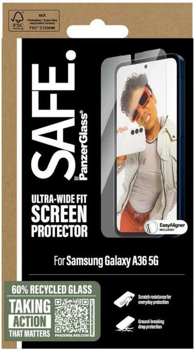 Produktbild PanzerGlass Safe By Screen (1 Stk., Samsung Galaxy A36)